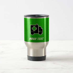 Caneca Térmica Ambulância; Verde