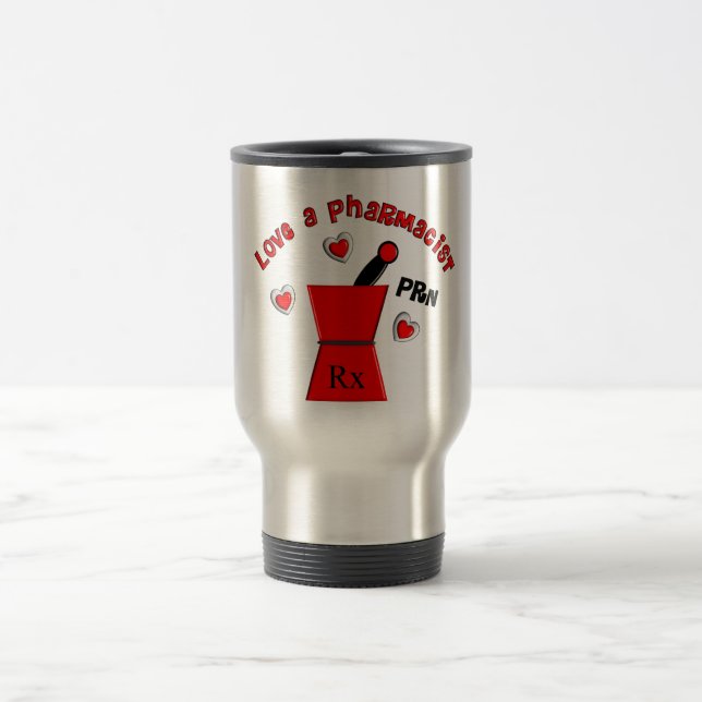 Caneca Térmica "Ame presentes originais do farmacêutico um PRN" (Centro)