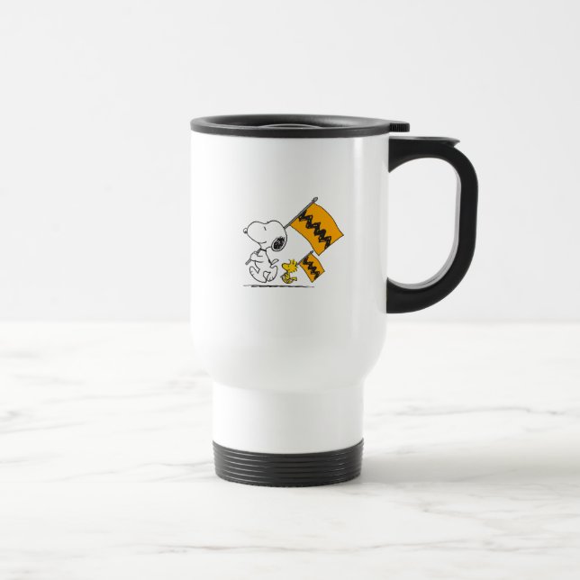 Caneca Térmica Amendoins | Sinalizadores de Snoopy & Woodstock (Direita)