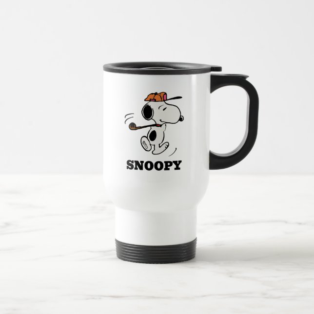 Caneca Térmica Amendoins | Snoopy Golf Swing (Direita)