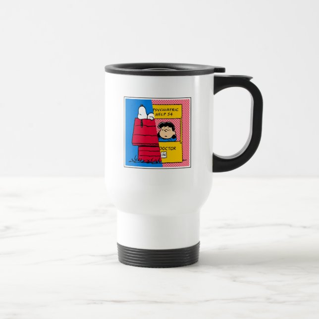 Caneca Térmica Amendoins | Snoopy & Lucy Half & Half (Direita)