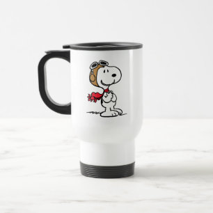 Caneca Térmica Amendoins Snoopy O Áce Voador