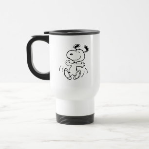 Caneca Térmica Amendoins Uma dança feliz snoopy