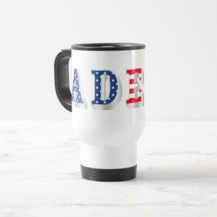 Caneca Térmica AMERICAN ADEPT - design de texto de arte gráfica