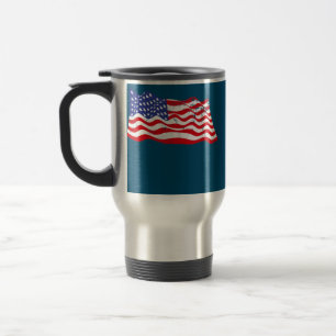 Caneca Térmica American Flag Vintage EUA Flag Patriótico 4º do