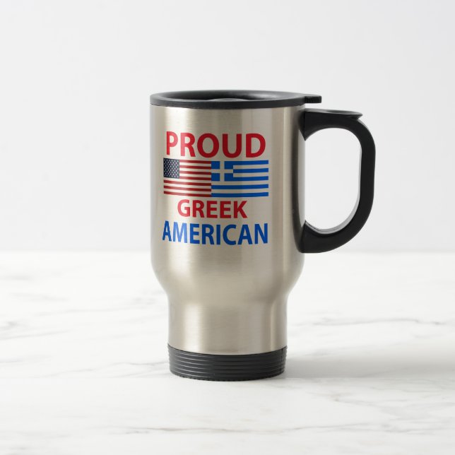 Caneca Térmica Americano grego orgulhoso (Direita)