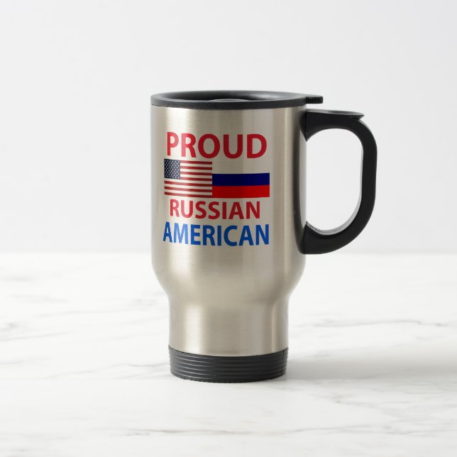 Caneca Térmica Americano orgulhoso do russo (Direita)