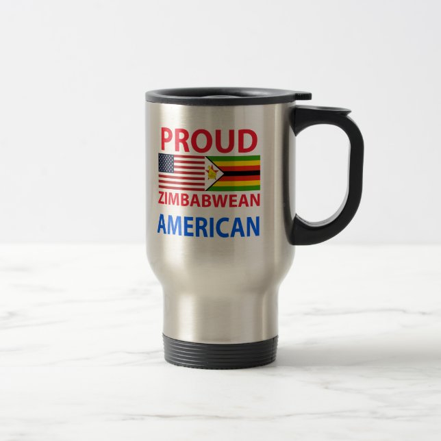 Caneca Térmica Americano zimbabuense orgulhoso (Direita)