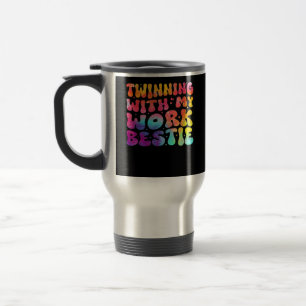 Caneca Térmica Amigos Engraçados Geminando Com Meu Espírito Besti