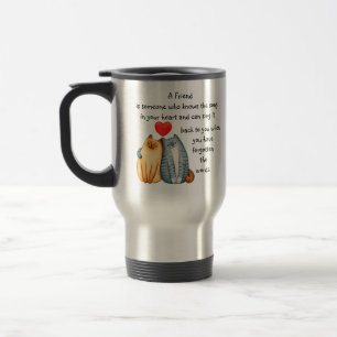 Caneca Térmica Amizade Amizade Amor Cotação Gatos Bons