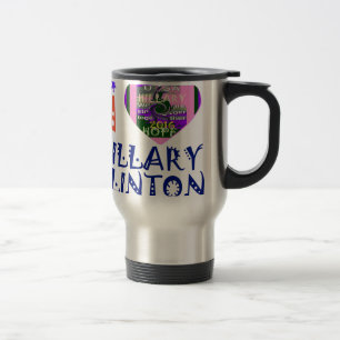 Caneca Térmica Amo Hillary Clinton para o presidente americano He