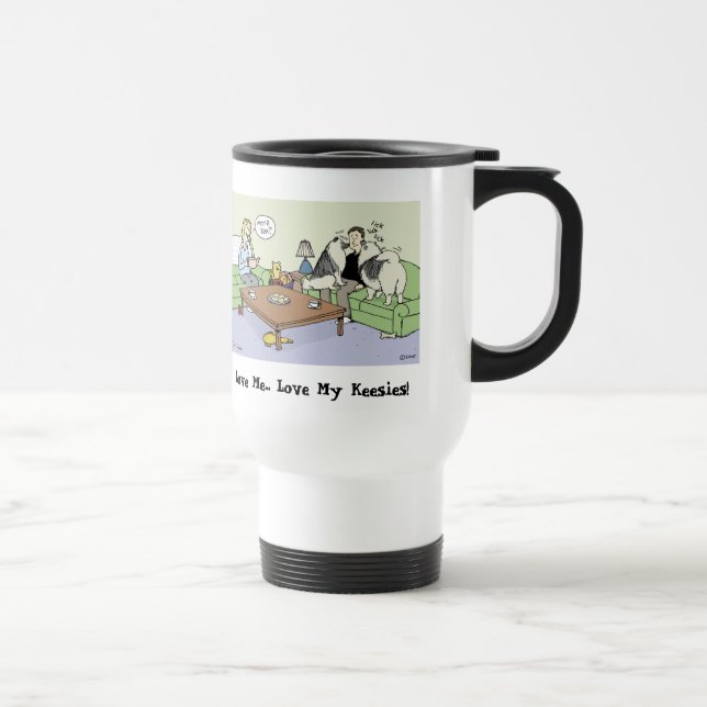 Caneca Térmica Amo Meus Keeshonden (Direita)