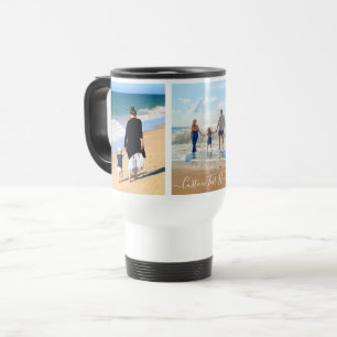 Caneca Térmica Amo Minha Família - Colagem Personalizada de Foto