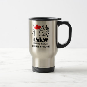 Caneca Térmica Amo Os Meus Quatro Gatos