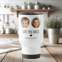 Amo Seu Tio | Foto personalizada de duas faces
