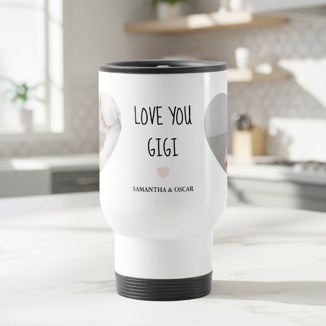 Caneca Térmica Amo Você Gigi Personalizado  | Presente de Foto Pe (Criador carregado)