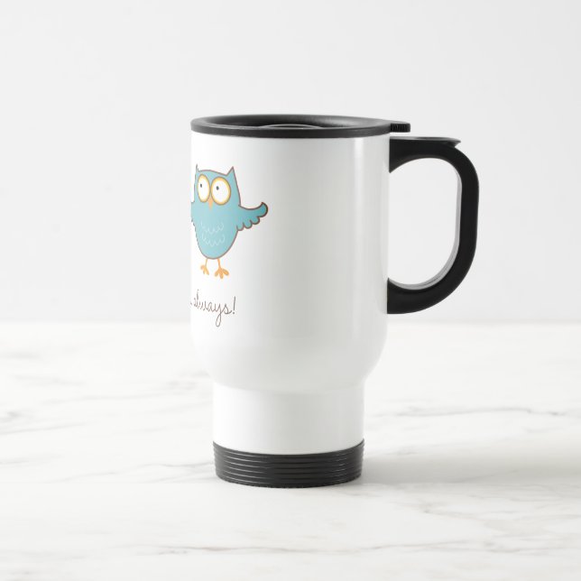 Caneca Térmica amor da coruja você (Direita)