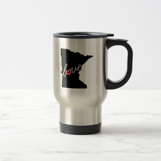 Caneca Térmica Amor de Minnesota!  Presentes para amantes do (Direita)