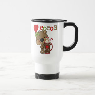 Caneca Térmica Amor do cacau do urso da menina