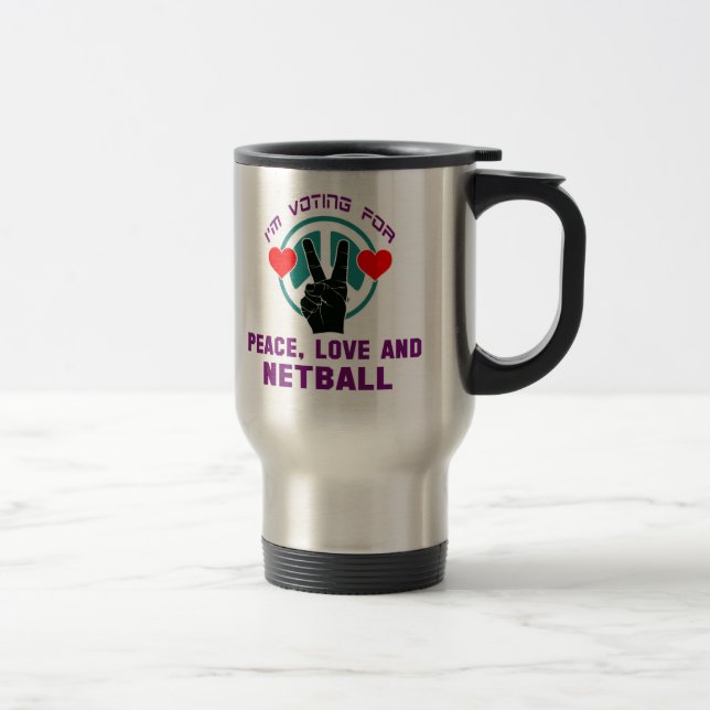 Caneca Térmica Amor e Netball. da paz (Direita)