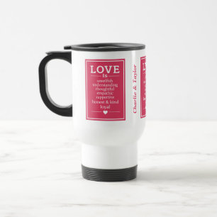 Caneca Térmica Amor é ... nomes personalizados e sequências de da