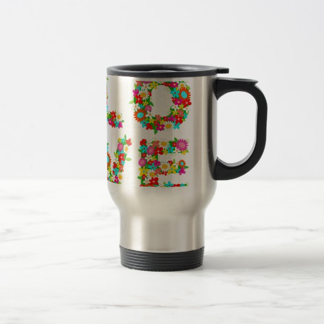 Caneca Térmica amor floral (Direita)