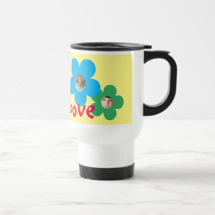 Caneca Térmica AMOR PURO FUN FLOWFACES Totalmente personalizá