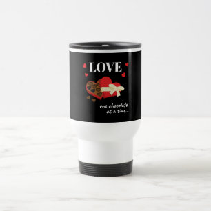 Caneca Térmica Amor Um Chocolate por Vez Engraçado