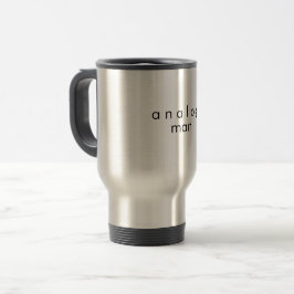 Caneca Térmica Analog Man de Aço Inoxidável