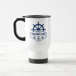 Caneca Térmica Âncora náutica - Oars & Helm com seu nome de boi