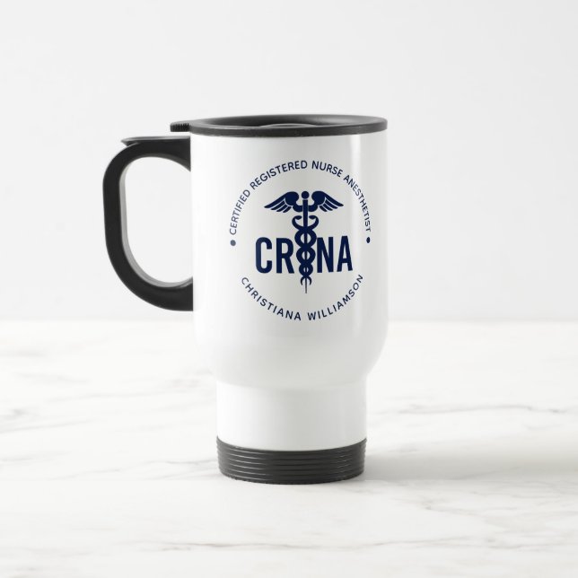 Caneca Térmica Anestesista de Enfermeira Registrada Certificada C (Esquerda)
