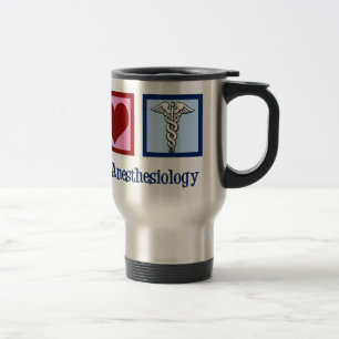 Caneca Térmica Anesthesiology do amor da paz