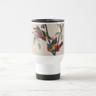 Caneca Térmica Animais Selvagens de Aves Pintadas com Audubon