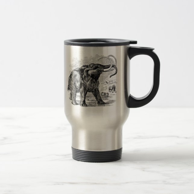 Caneca Térmica Animal extinto personalizado do Mammoth Woolly do (Direita)