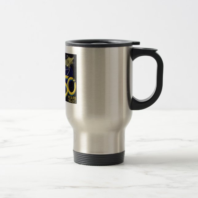 Caneca Térmica Aniversário da REDE 50th do ESPAÇO PROFUNDO (Direita)