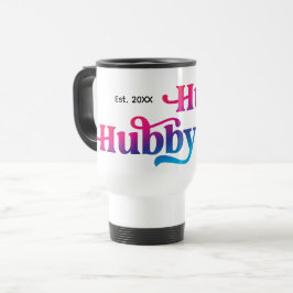 Caneca Térmica Aniversário de Casamento do Casal Marido Cores Per