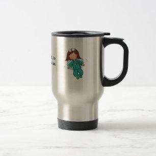 Caneca Térmica Anjo no disfarce - presente para a enfermeira -