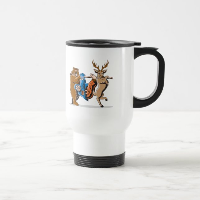 Caneca Térmica Anti vingança do animal da caça (Direita)