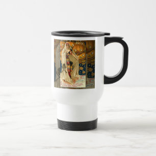 Caneca Térmica Antiguidade Halloween Jack O Lanterna Mulher do Co