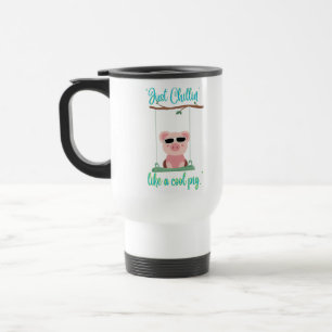 Caneca Térmica apenas relaxando - citação de porco