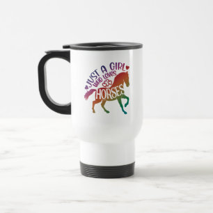 Caneca Térmica Apenas Uma Menina Que Ama Cavalos, Cavalo De Caval