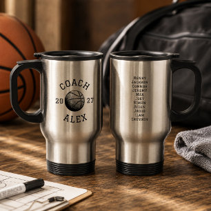 Caneca Térmica Aplicativo de Agradecimento ao Treinador de Basque