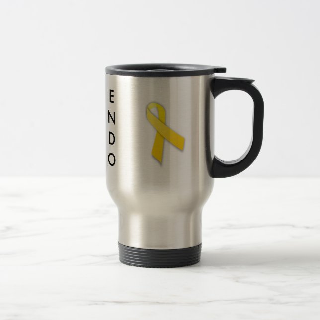 Caneca Térmica Apoiando minha consciência da endometriose do (Direita)