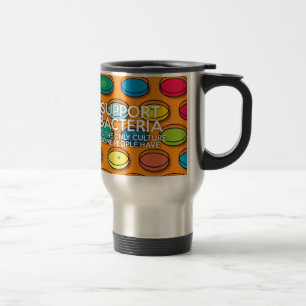 Caneca Térmica APOIE BACTÉRIAS Ciência Médica Divertida
