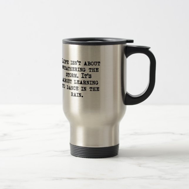 Caneca Térmica Aprendizagem dançar na chuva (Direita)