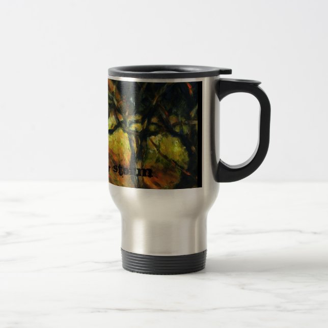Caneca Térmica Aproximando-se de Tempestade Escuro e Misterioso M (Direita)