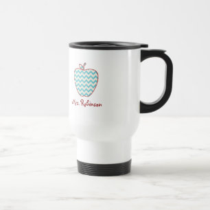 Caneca Térmica Aqua Chevron Apple Teacher