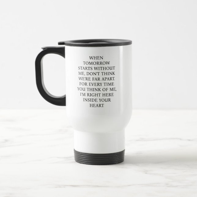 Caneca Térmica Aquarela de Cachorro Dachshund Fofo (Esquerda)