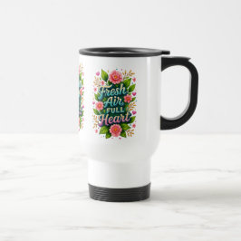 Caneca Térmica Ar fresco, coração de Cheio"