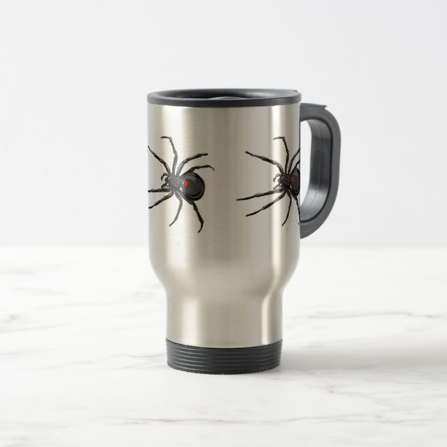 Caneca Térmica Aranha-Aranha-Vaca-Preta (Frente Esquerda)